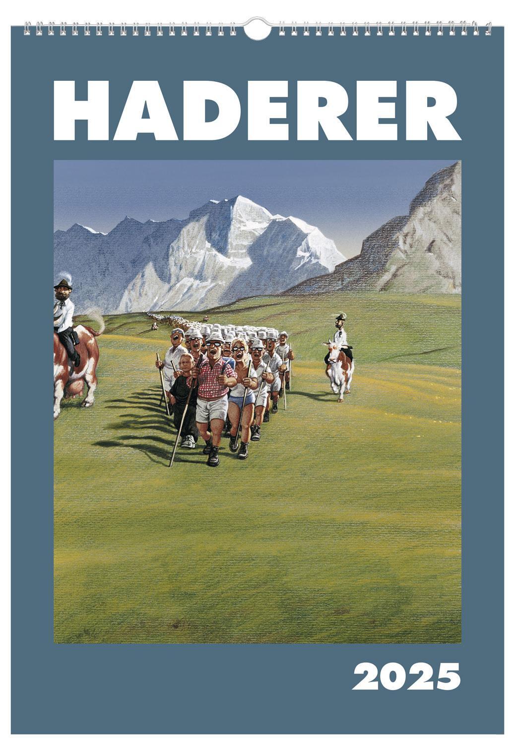 Cover: 9783903055810 | Haderer Kalender 2025 | Gerhard Haderer | Kalender | Spiralbindung