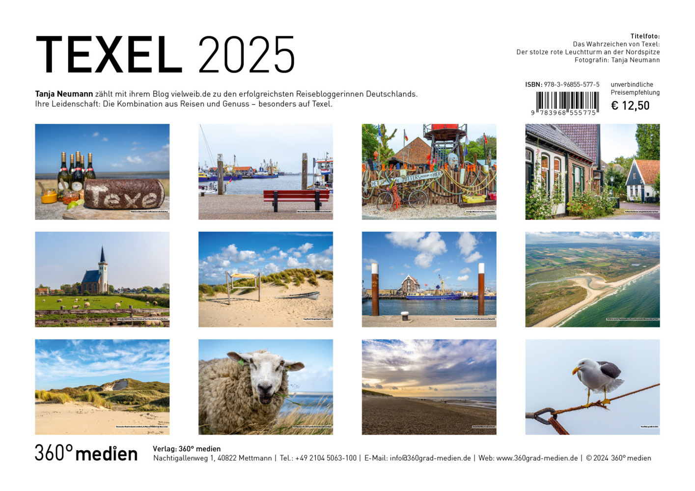 Bild: 9783968555775 | 360° Texel Broschürenkalender 2025 | Tanja Neumann | Kalender | 28 S.