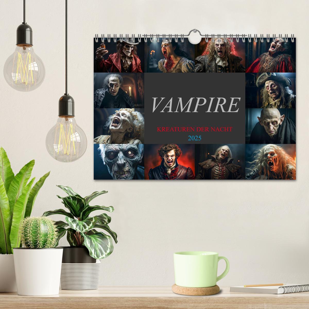 Bild: 9783383855047 | Vampire - Kreaturen der Nacht (Wandkalender 2025 DIN A4 quer),...