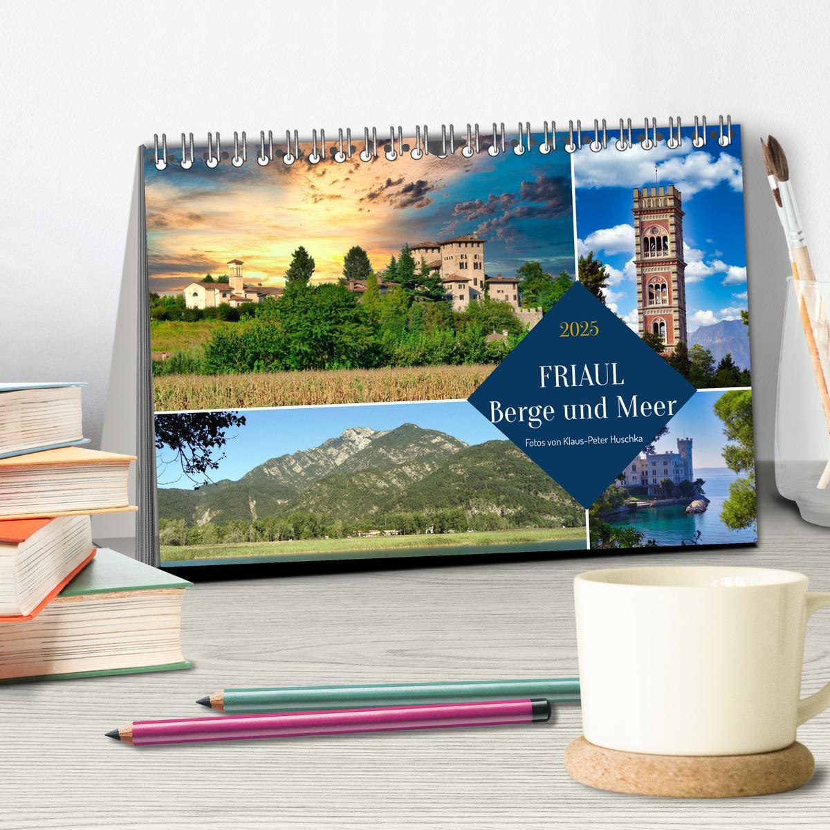 Bild: 9783383962547 | Friaul, Berge und Meer (Tischkalender 2025 DIN A5 quer), CALVENDO...