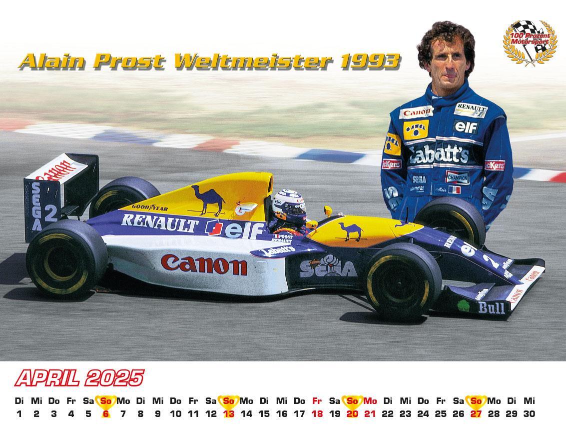 Bild: 9783948794804 | Best of F1 Weltmeister der 90iger Kalender 2025 | Frank Pommer | 2025