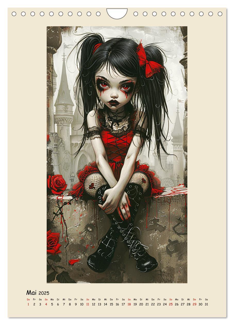 Bild: 9783457126738 | Gothic-Girls. Bizzare Comic-Art (Wandkalender 2025 DIN A4 hoch),...