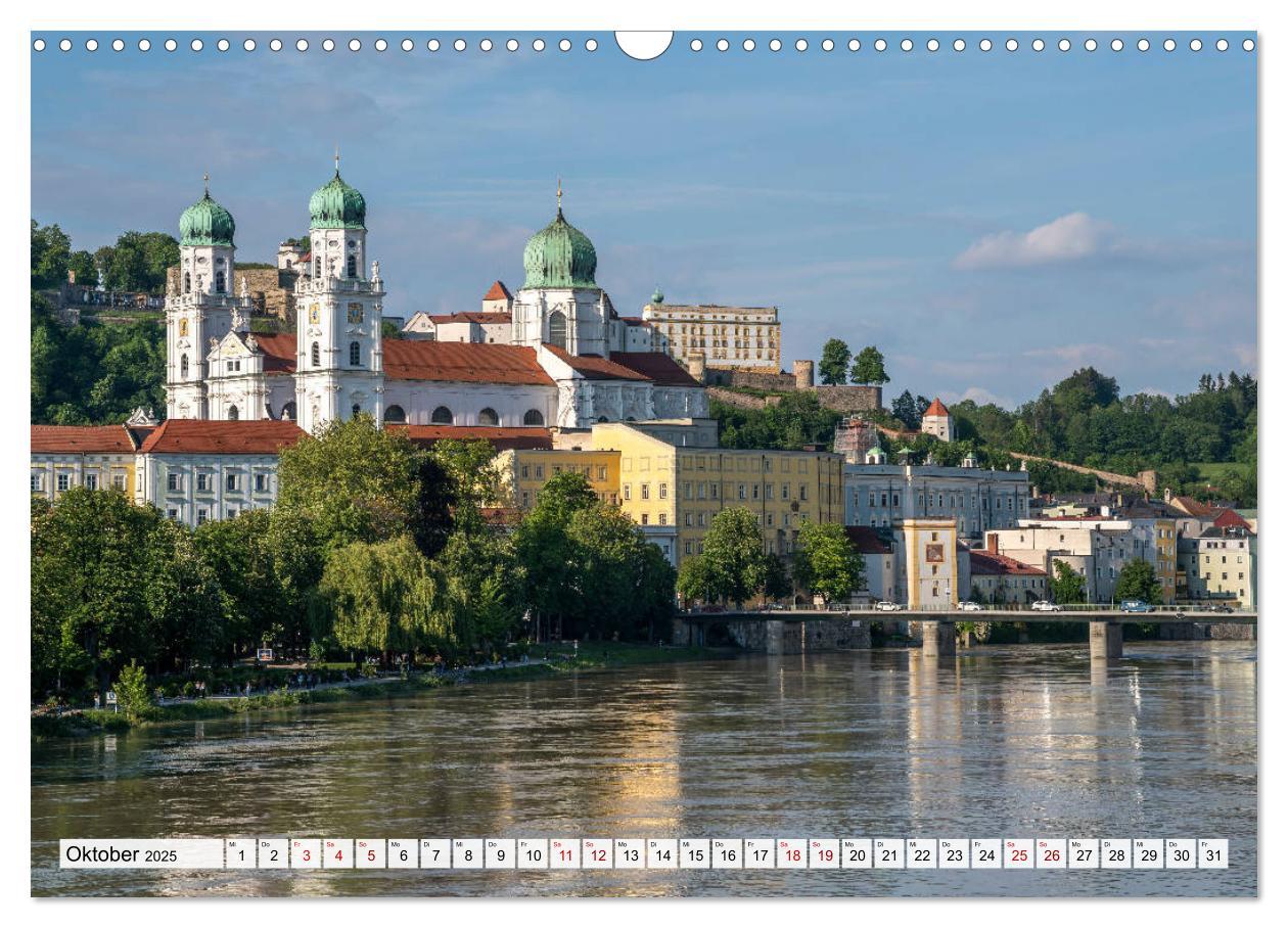 Bild: 9783435220670 | Drei Flüsse Stadt Passau (Wandkalender 2025 DIN A3 quer), CALVENDO...