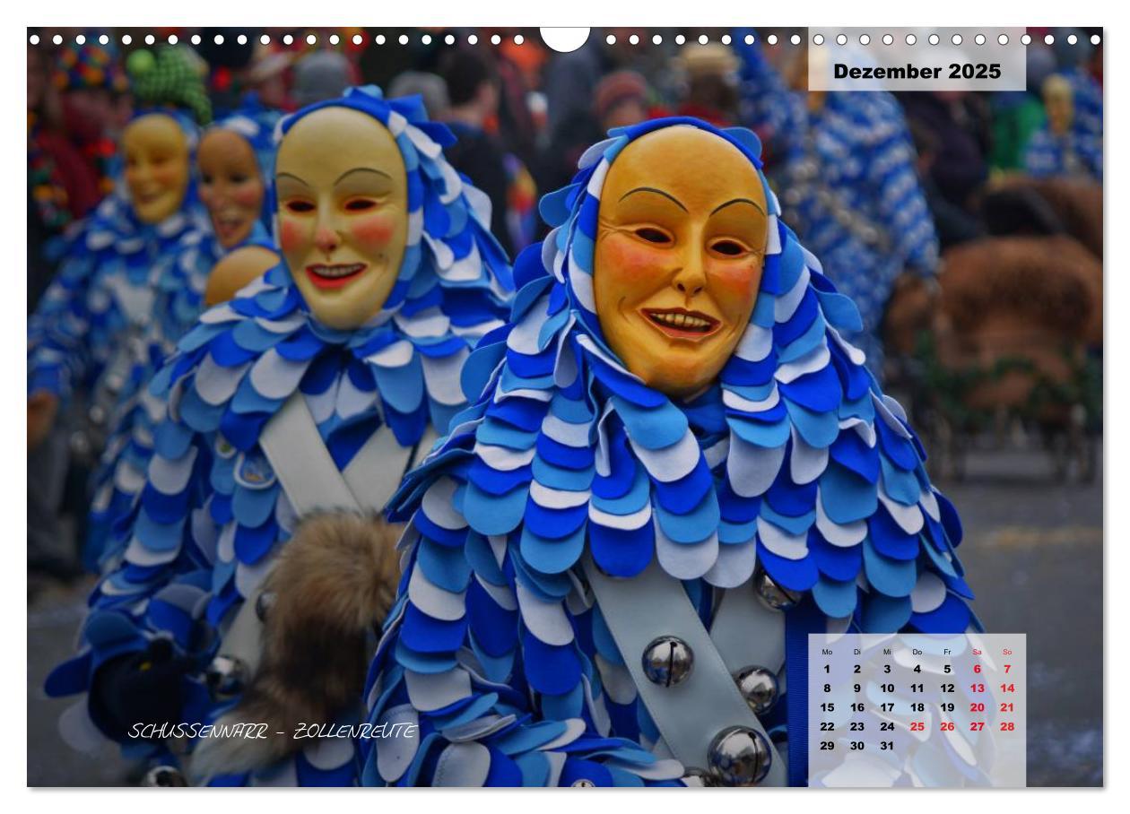 Bild: 9783435569137 | Schwäbisch alemannische Fasnet (Wandkalender 2025 DIN A3 quer),...