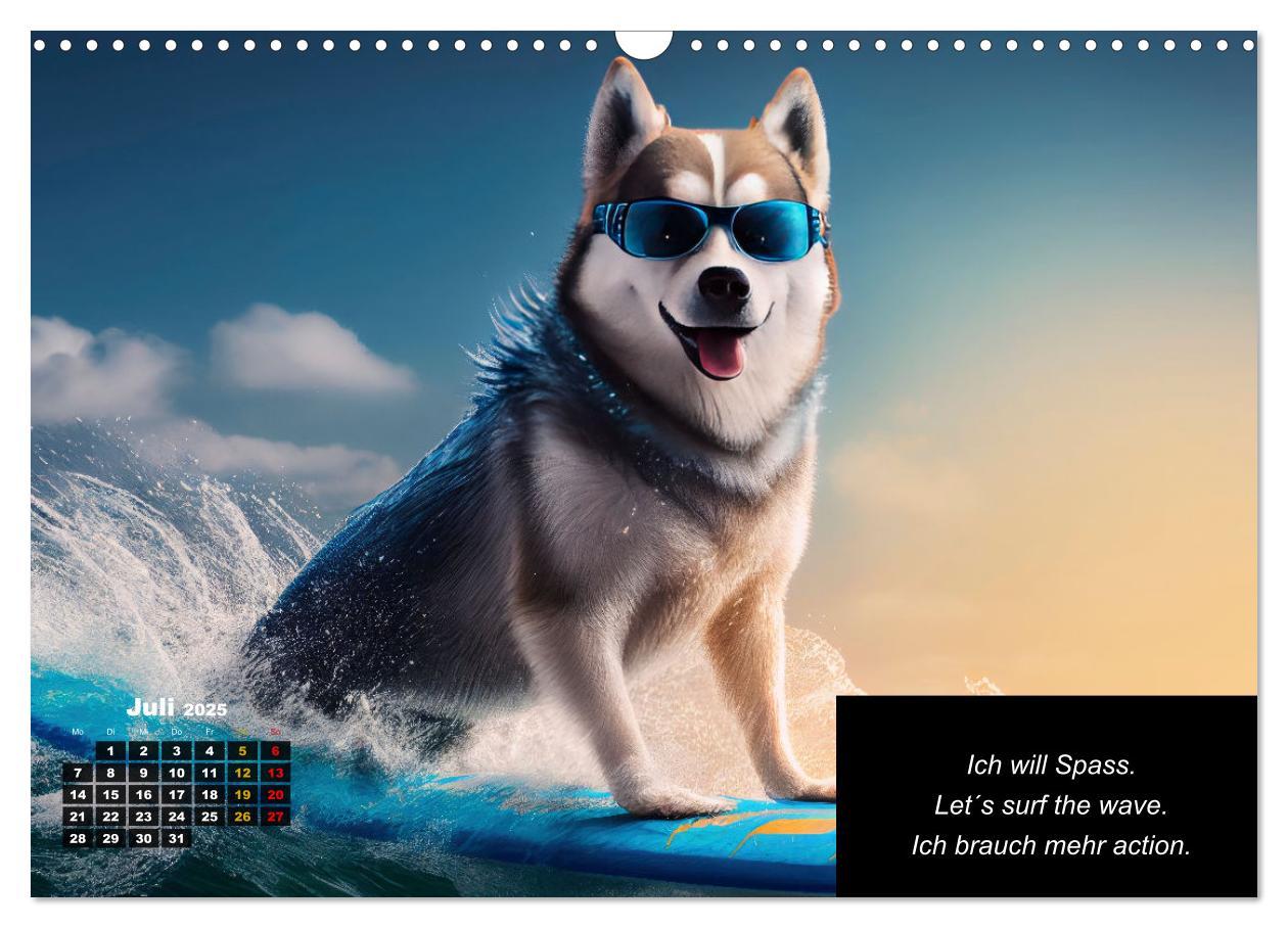 Bild: 9783435647200 | Der tierisch lustige Husky Kalender (Wandkalender 2025 DIN A3...