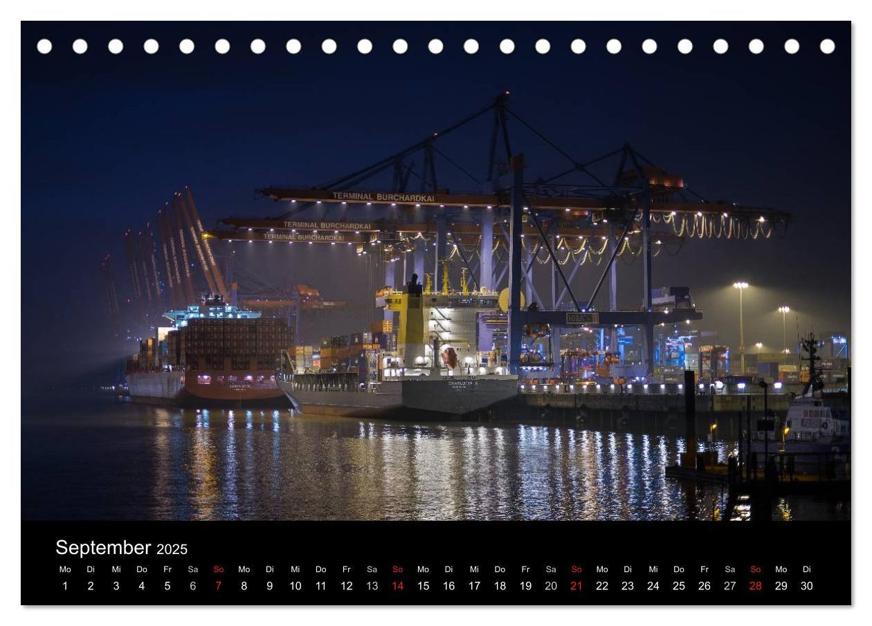 Bild: 9783435645565 | Der Hafen Hamburg bei Tag und Nacht (Tischkalender 2025 DIN A5...