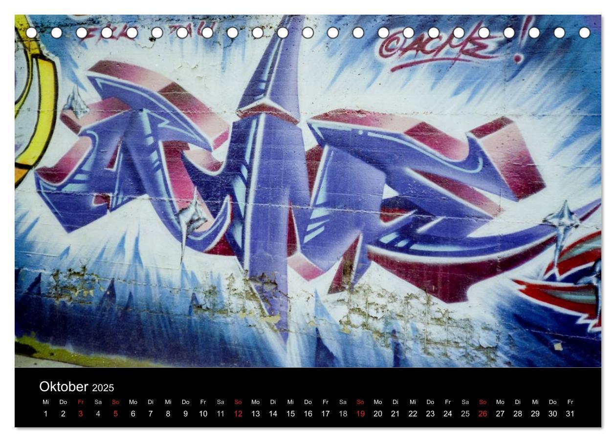 Bild: 9783435769926 | Graffiti - Kunst aus der Dose (Tischkalender 2025 DIN A5 quer),...