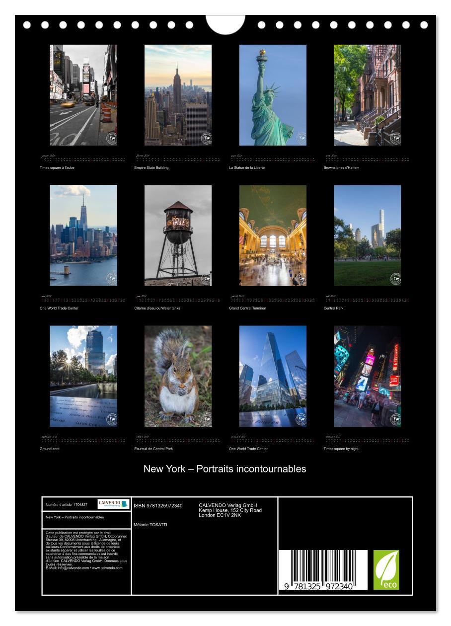 Bild: 9781325972340 | New York ¿ Portraits incontournables (Calendrier mural 2025 DIN A4...