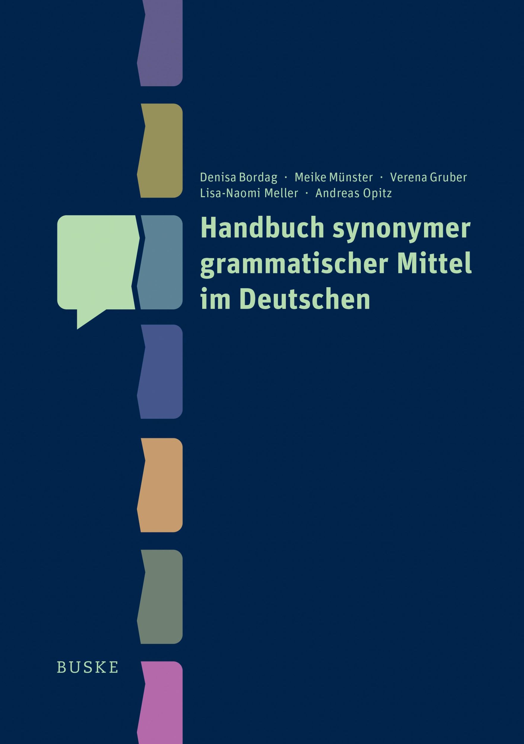 Cover: 9783967694222 | Handbuch synonymer grammatischer Mittel im Deutschen | Bordag (u. a.)