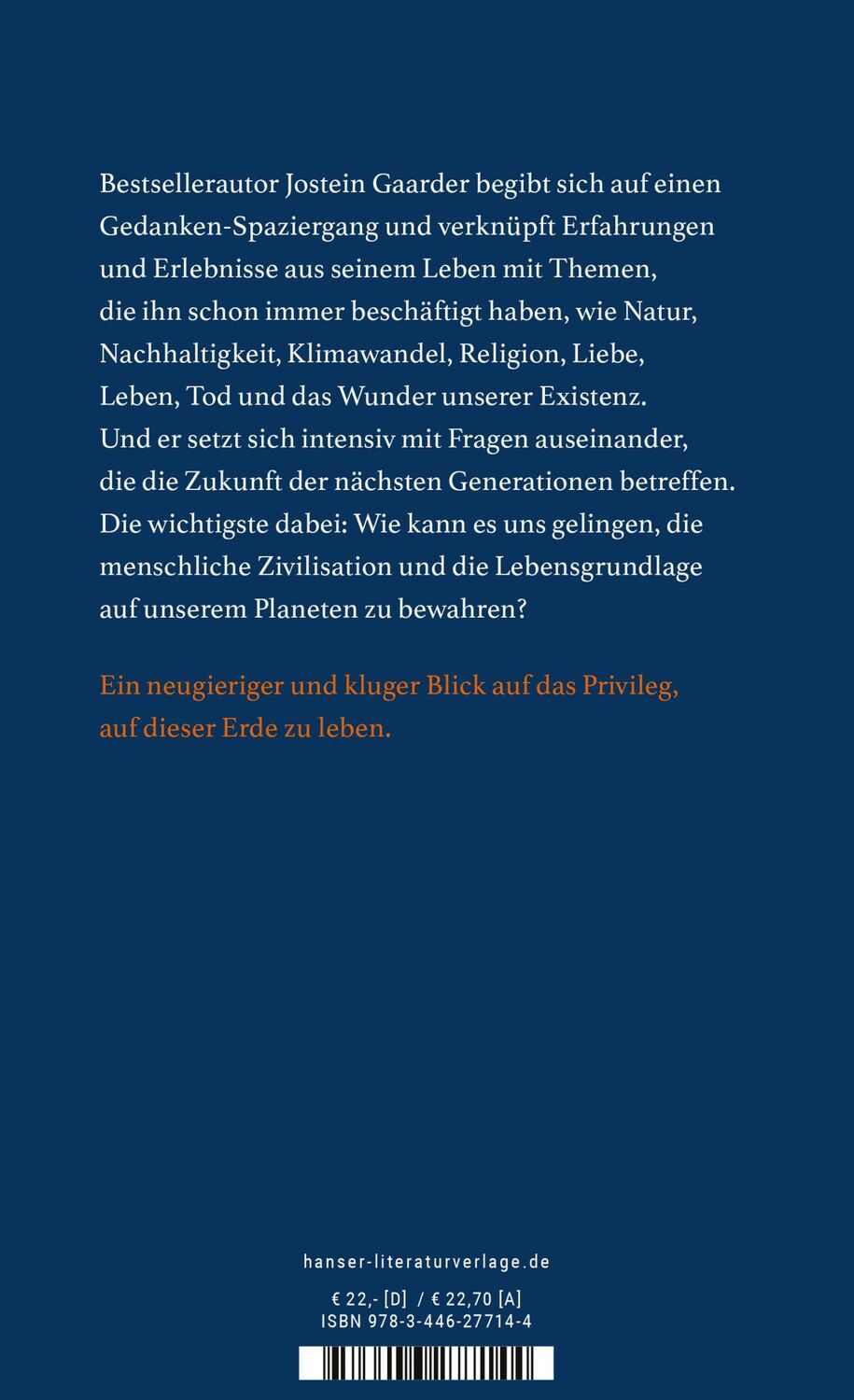 Bild: 9783446277144 | Ist es nicht ein Wunder, dass es uns gibt? | Eine Lebensphilosophie