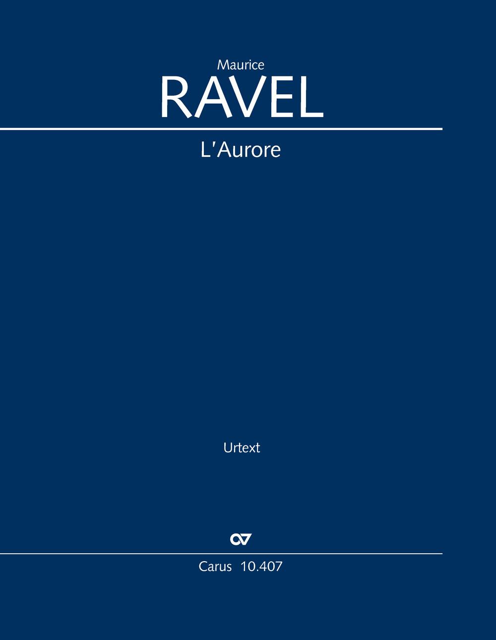 Cover: 9790007314880 | L'Aurore (Klavierauszug) | Maurice Ravel | Taschenbuch | 20 S. | 2024