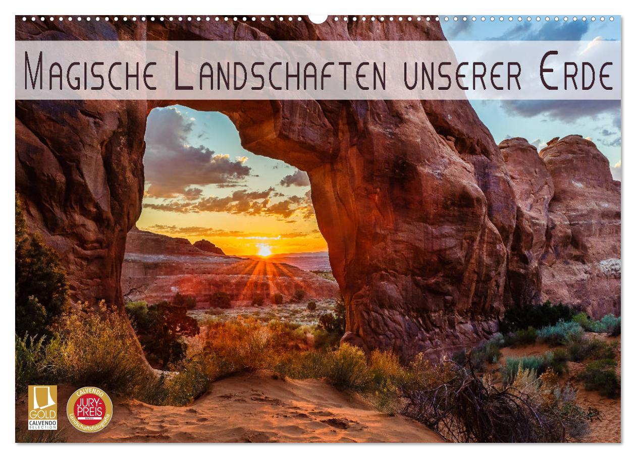 Cover: 9783435457649 | Magische Landschaften unserer Erde (Wandkalender 2025 DIN A2 quer),...