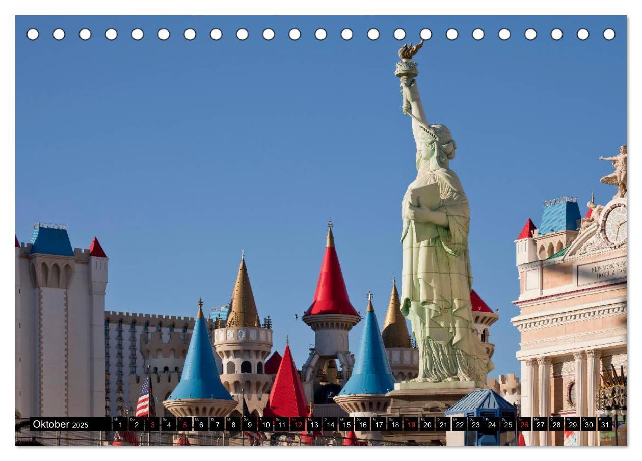 Bild: 9783435719297 | Las Vegas (Tischkalender 2025 DIN A5 quer), CALVENDO Monatskalender