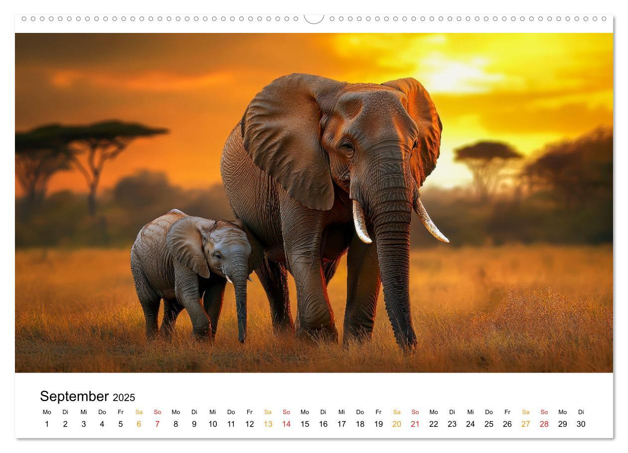 Bild: 9783457240533 | Elefanten - Riesen der Wildnis (hochwertiger Premium Wandkalender...