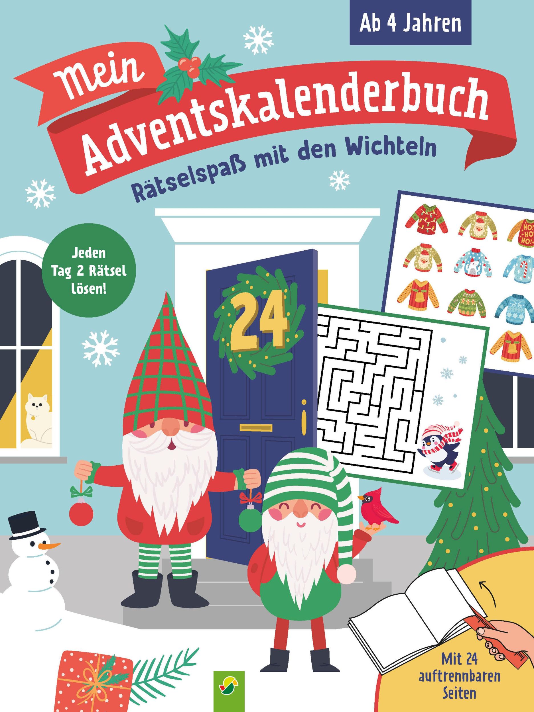 Cover: 9783849943509 | Mein Adventskalenderbuch Rätselspaß mit den Wichteln | Verlag | Buch