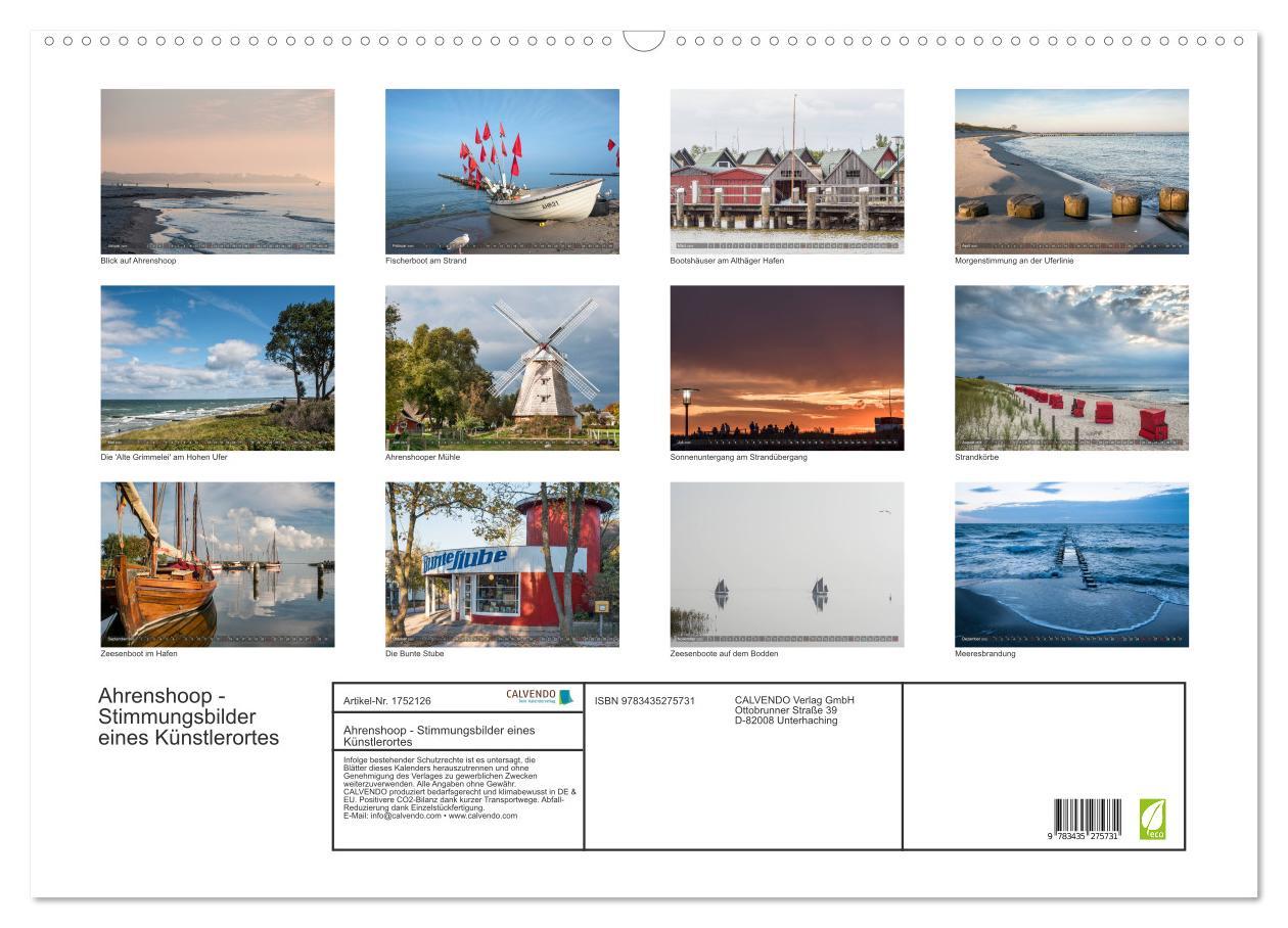 Bild: 9783435275731 | Ahrenshoop - Stimmungsbilder eines Künstlerortes (Wandkalender 2025...