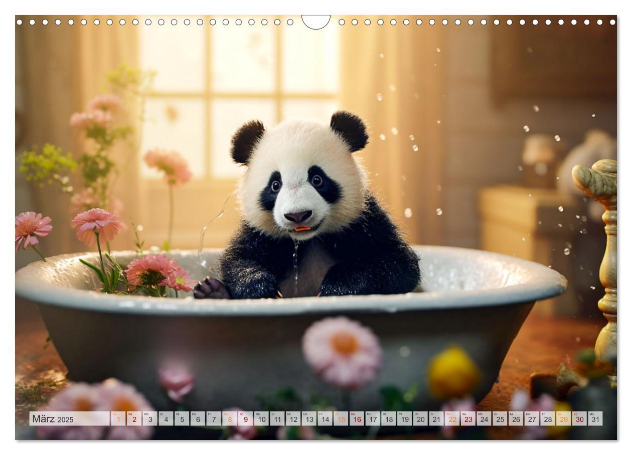 Bild: 9783383893636 | Die Abenteuer des kleinen Panda (Wandkalender 2025 DIN A3 quer),...