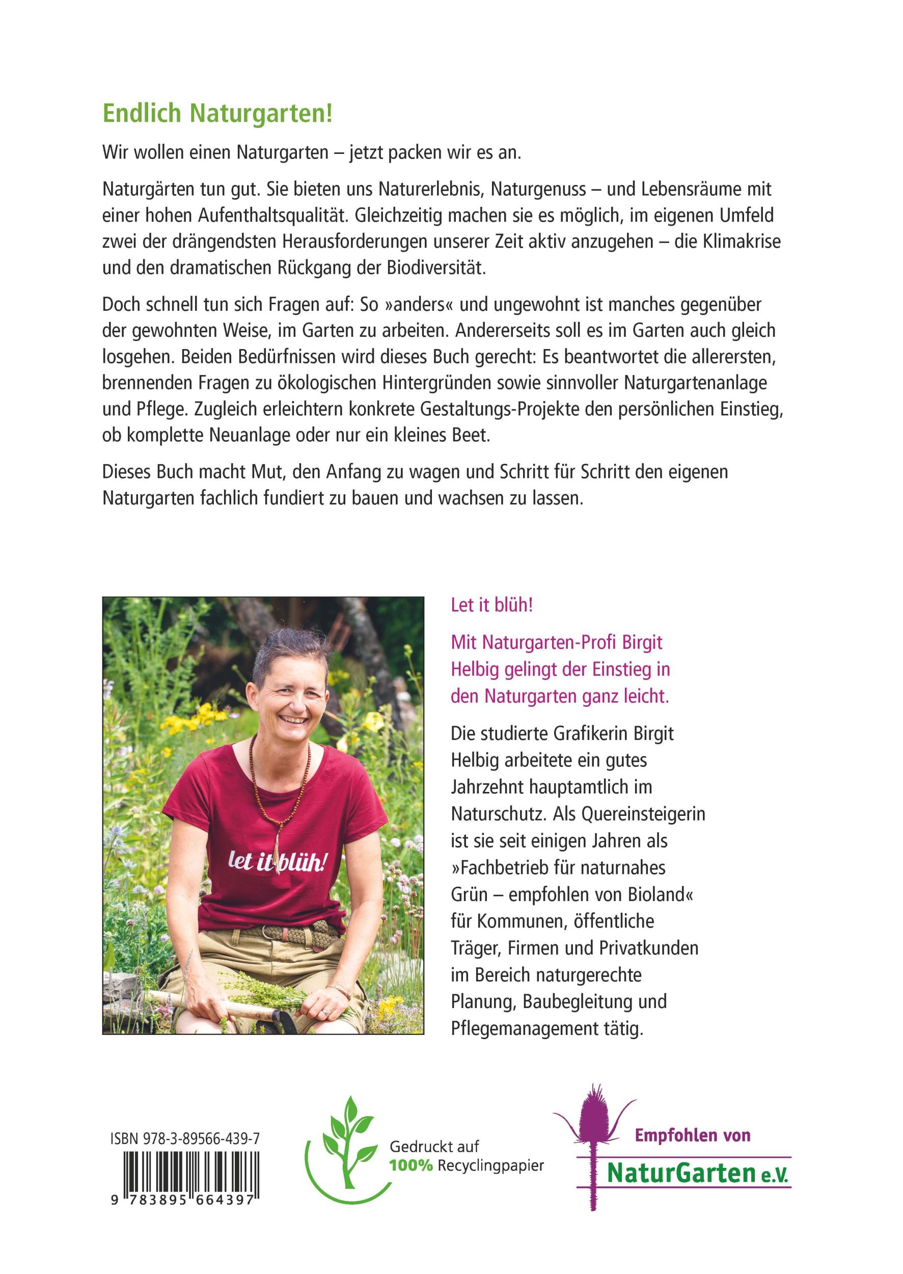 Rückseite: 9783895664397 | Mein Garten wird ein Naturgarten | Birgit Helbig | Buch | 176 S.