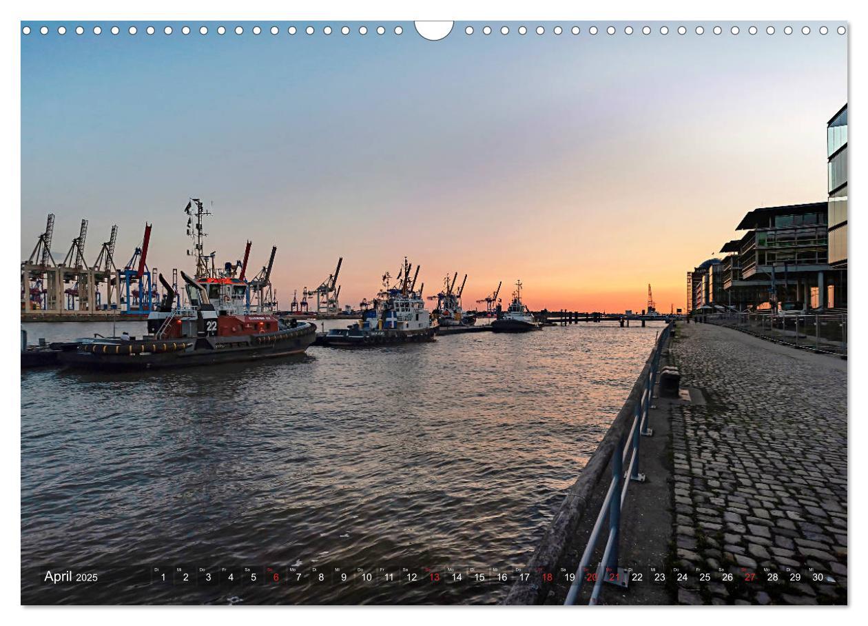 Bild: 9783435293544 | Hamburg Hafen (Wandkalender 2025 DIN A3 quer), CALVENDO Monatskalender