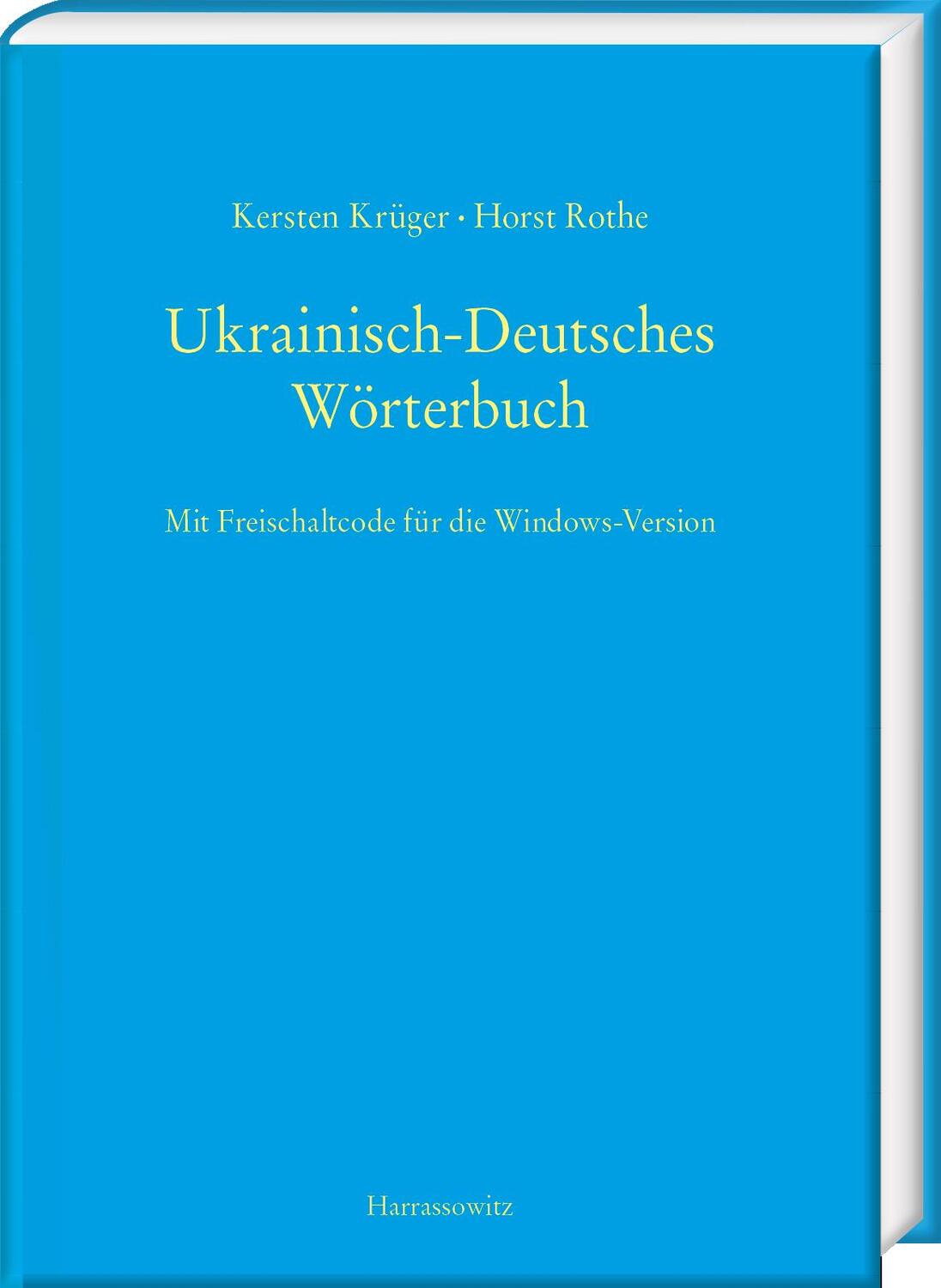 Cover: 9783447112987 | Ukrainisch-Deutsches Wörterbuch (UDEW) | Kersten Krüger (u. a.) | Buch