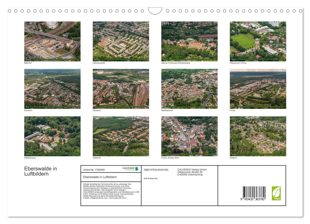 Bild: 9783435363780 | Eberswalde in Luftbildern (Wandkalender 2025 DIN A3 quer), CALVENDO...