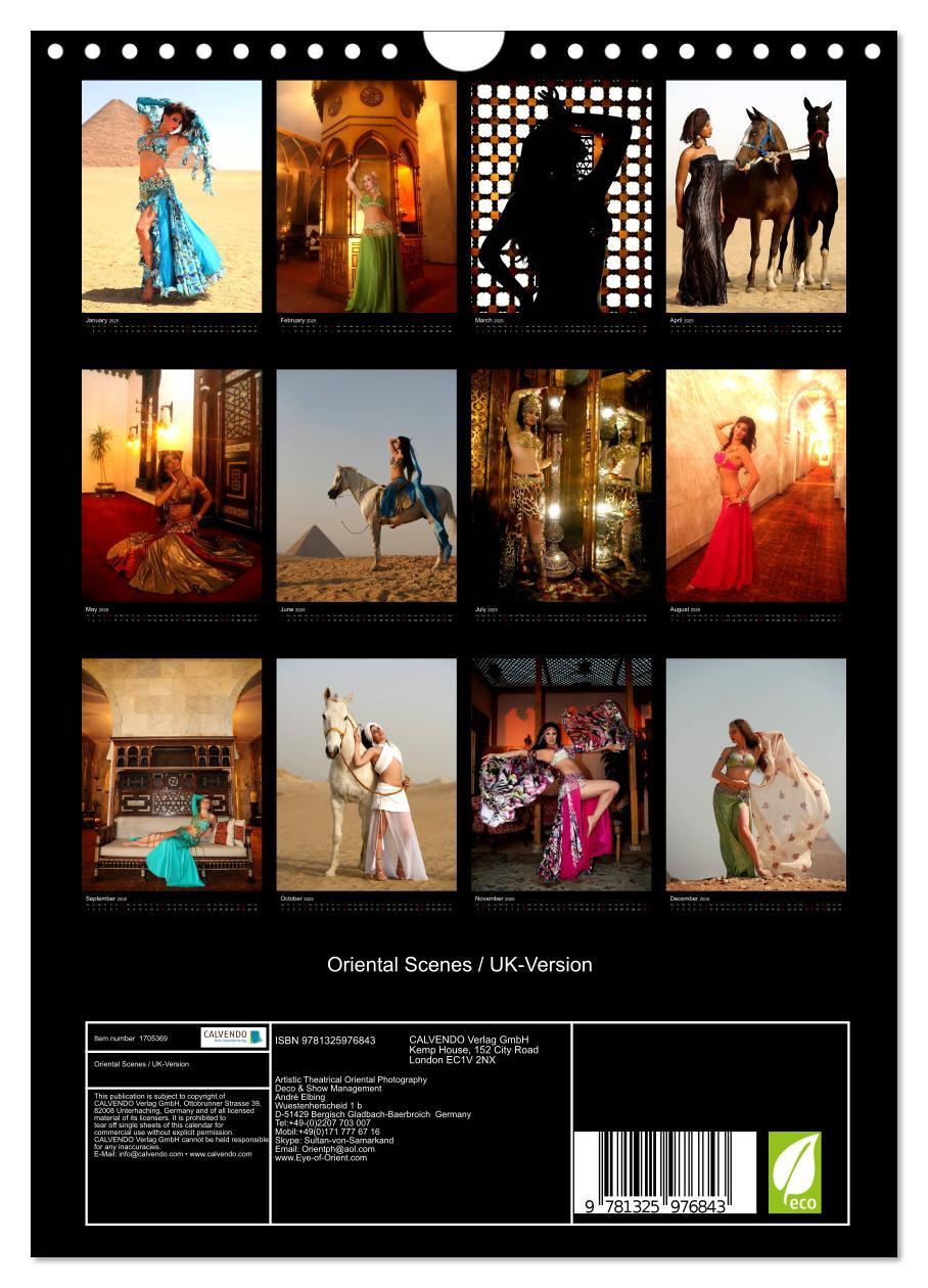 Bild: 9781325976843 | Oriental Scenes / UK-Version (Wall Calendar 2025 DIN A4 portrait),...