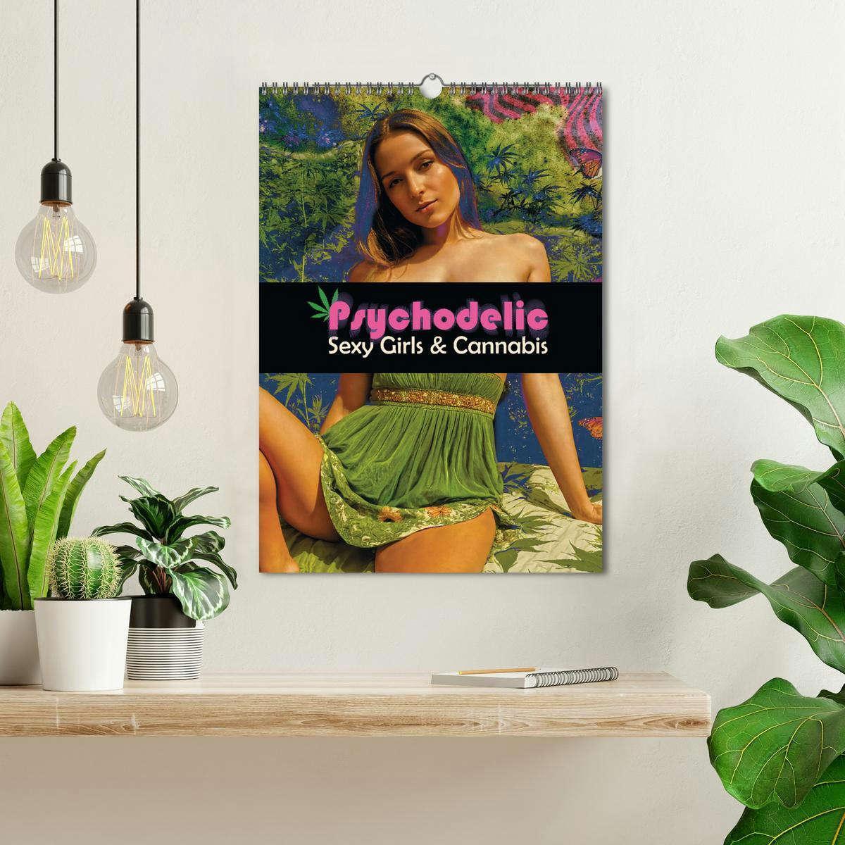 Bild: 9783457131640 | Psychodelic -Sexy Girls &amp; Cannabis (Wandkalender 2025 DIN A3 hoch),...