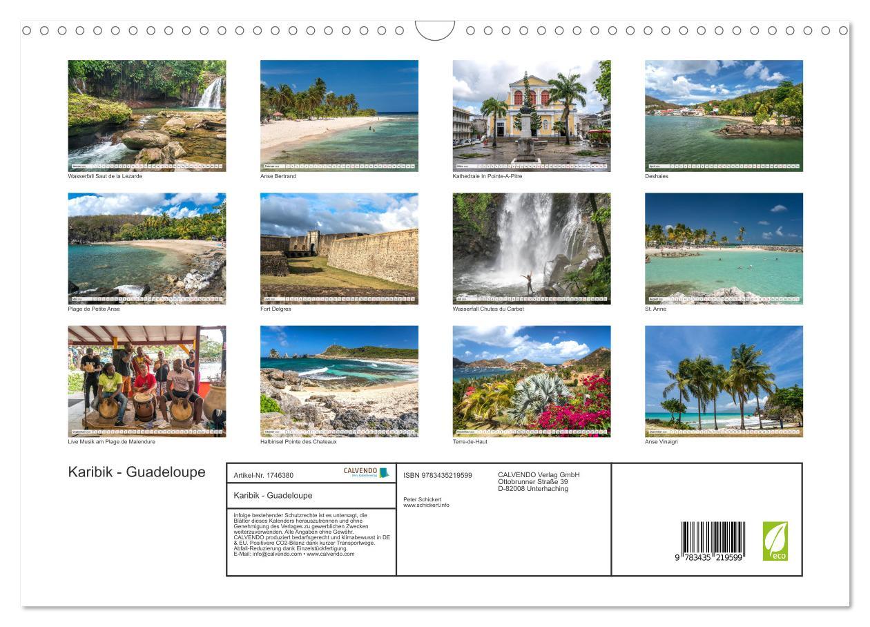 Bild: 9783435219599 | Karibik - Guadeloupe (Wandkalender 2025 DIN A3 quer), CALVENDO...