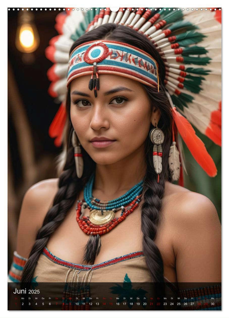 Bild: 9783383810831 | Native American Girls (hochwertiger Premium Wandkalender 2025 DIN...