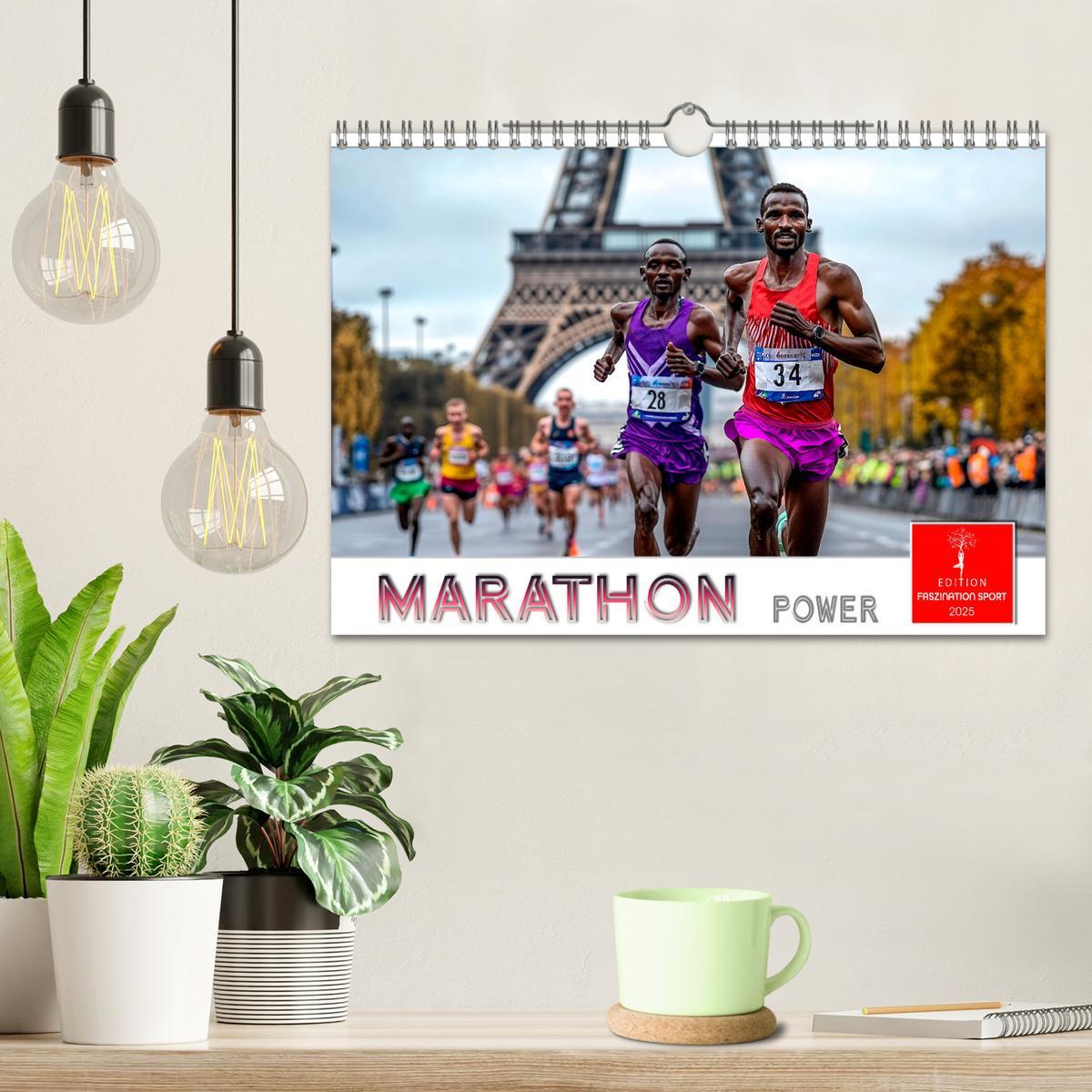 Bild: 9783457233542 | Marathon Power (Wandkalender 2025 DIN A4 quer), CALVENDO...