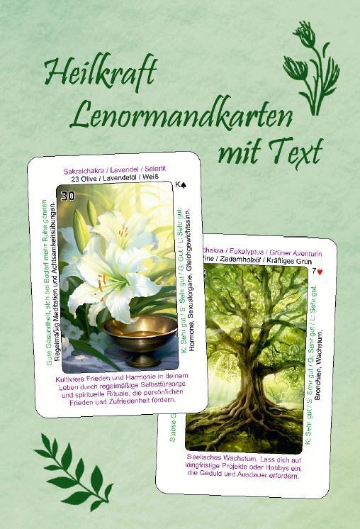 Cover: 4260399371976 | Heilkraft Lenormandkarten mit Text | Angelina Schulze | 48 S. | 2024