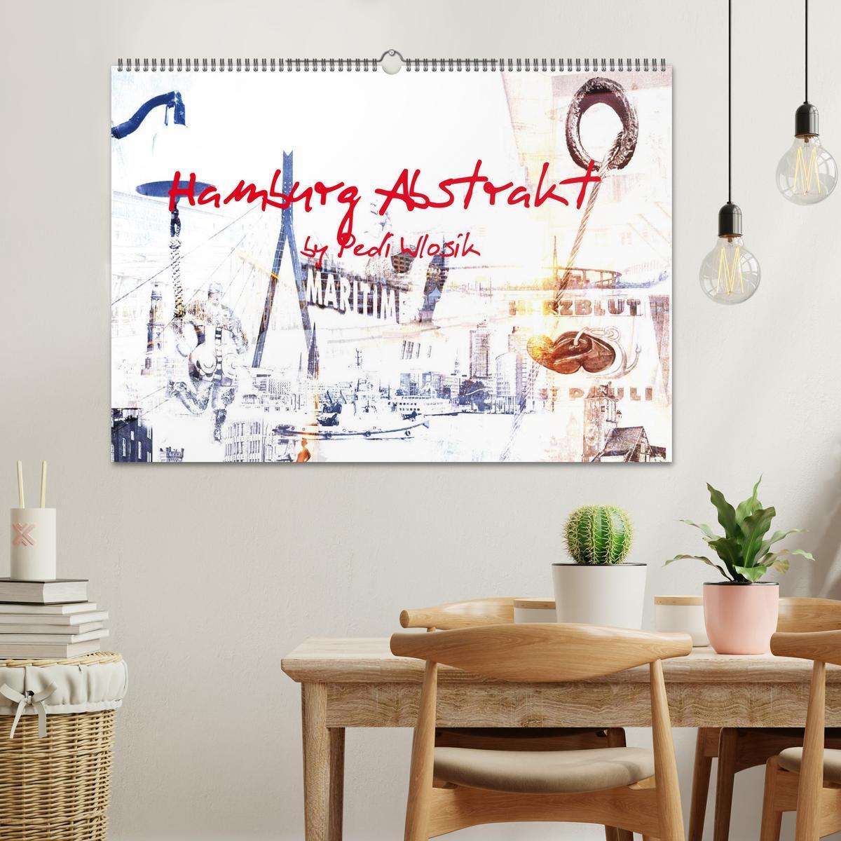 Bild: 9783435636235 | Hamburg Abstrakt (Wandkalender 2025 DIN A2 quer), CALVENDO...