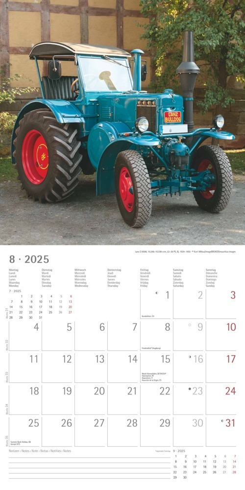 Bild: 4251732343170 | Alpha Edition - Traktoren Classics 2025 Broschürenkalender,...