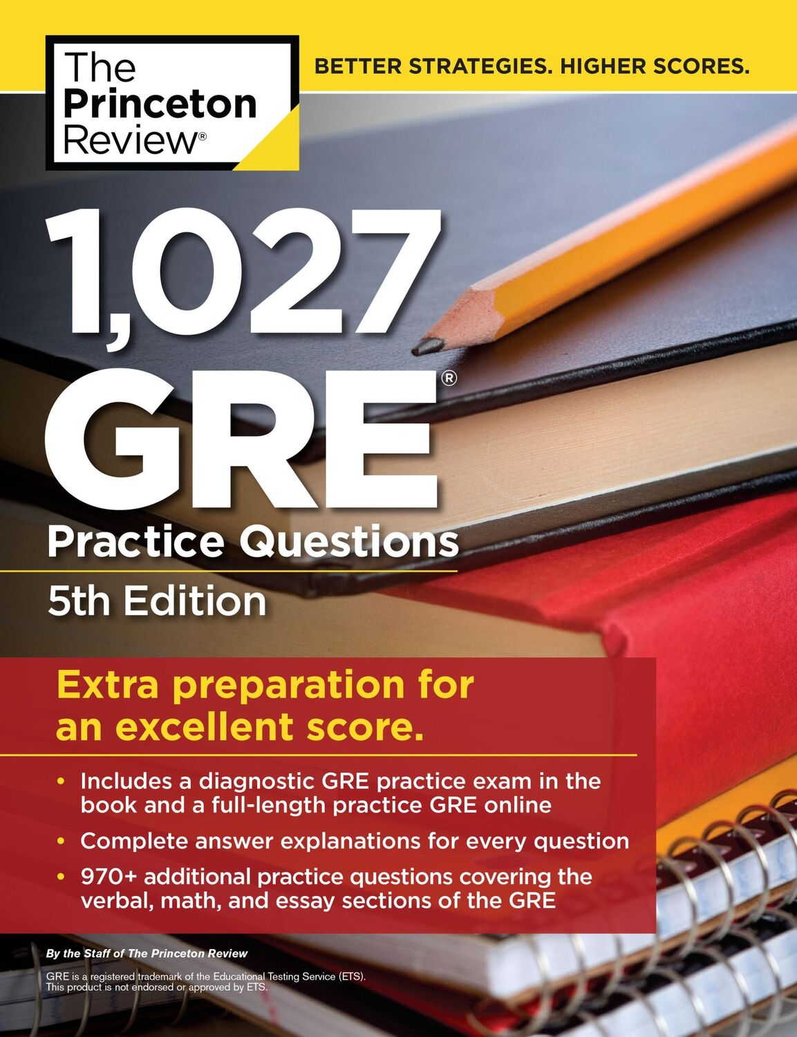 Cover: 9780525567592 | 1,027 GRE Practice Questions, 5th Edition | The Princeton Review