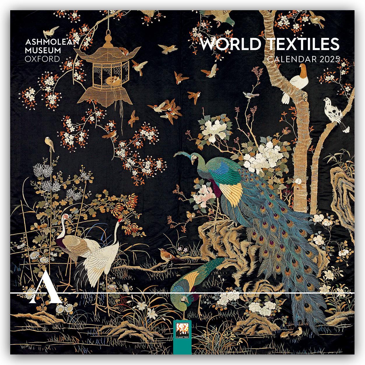 Cover: 9781835620793 | World Textiles Wall Calendar 2025 (Art Calendar) | Tree Flame | 14 S.