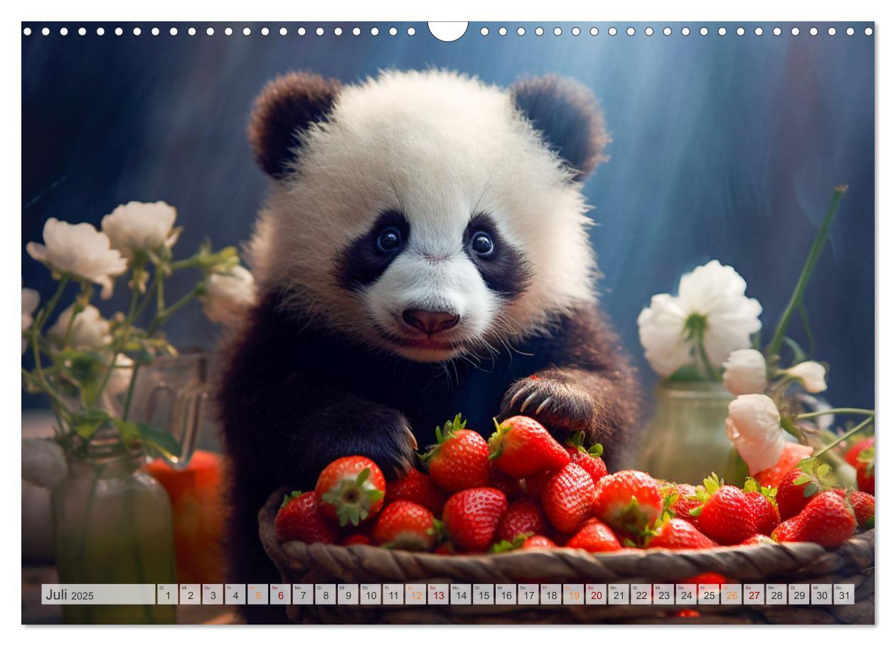 Bild: 9783383893636 | Die Abenteuer des kleinen Panda (Wandkalender 2025 DIN A3 quer),...