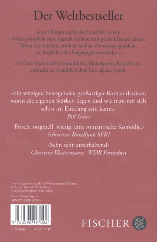 Rückseite: 9783596197002 | Das Rosie-Projekt | Graeme Simsion | Taschenbuch | Das Rosie-Projekt