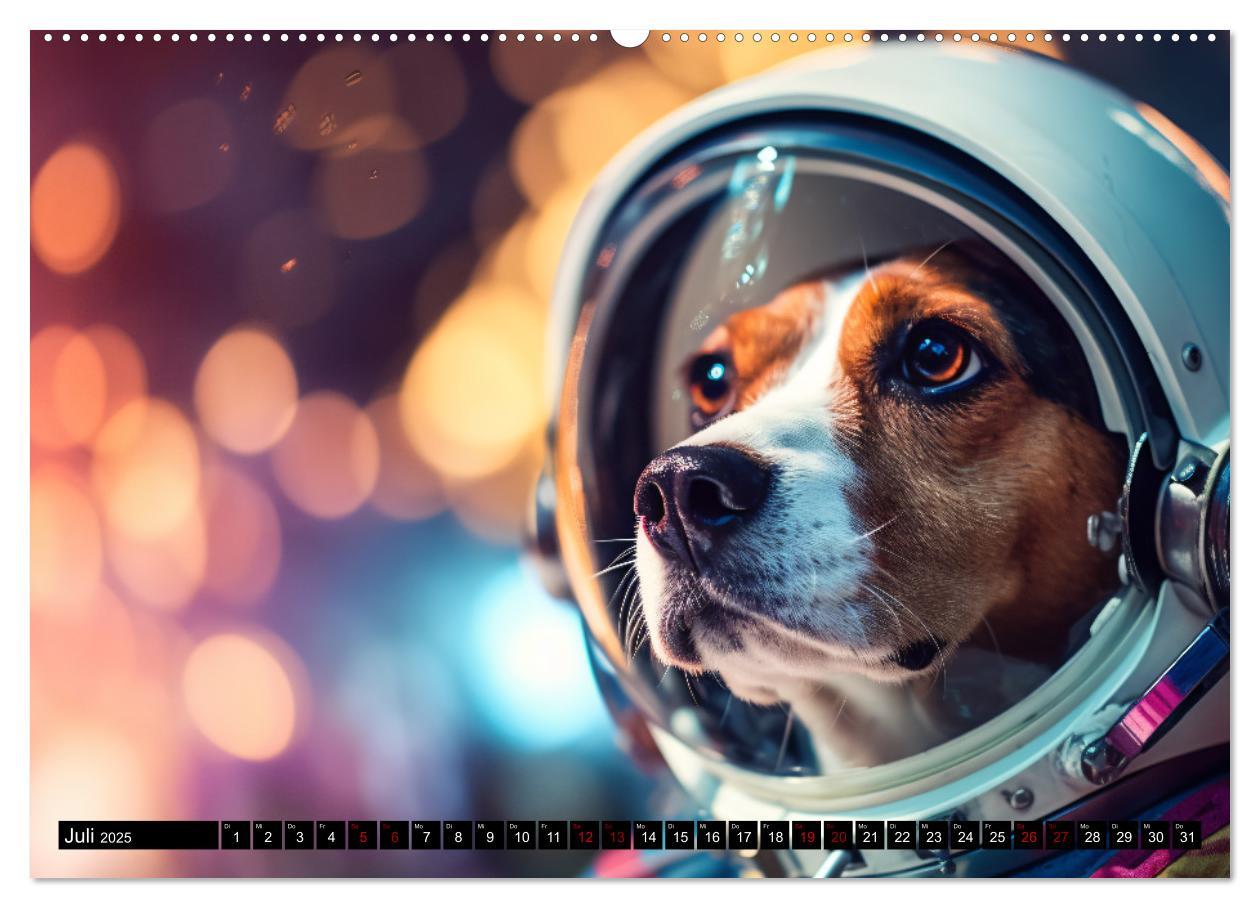 Bild: 9783383893476 | Hunde im Weltall (Wandkalender 2025 DIN A2 quer), CALVENDO...