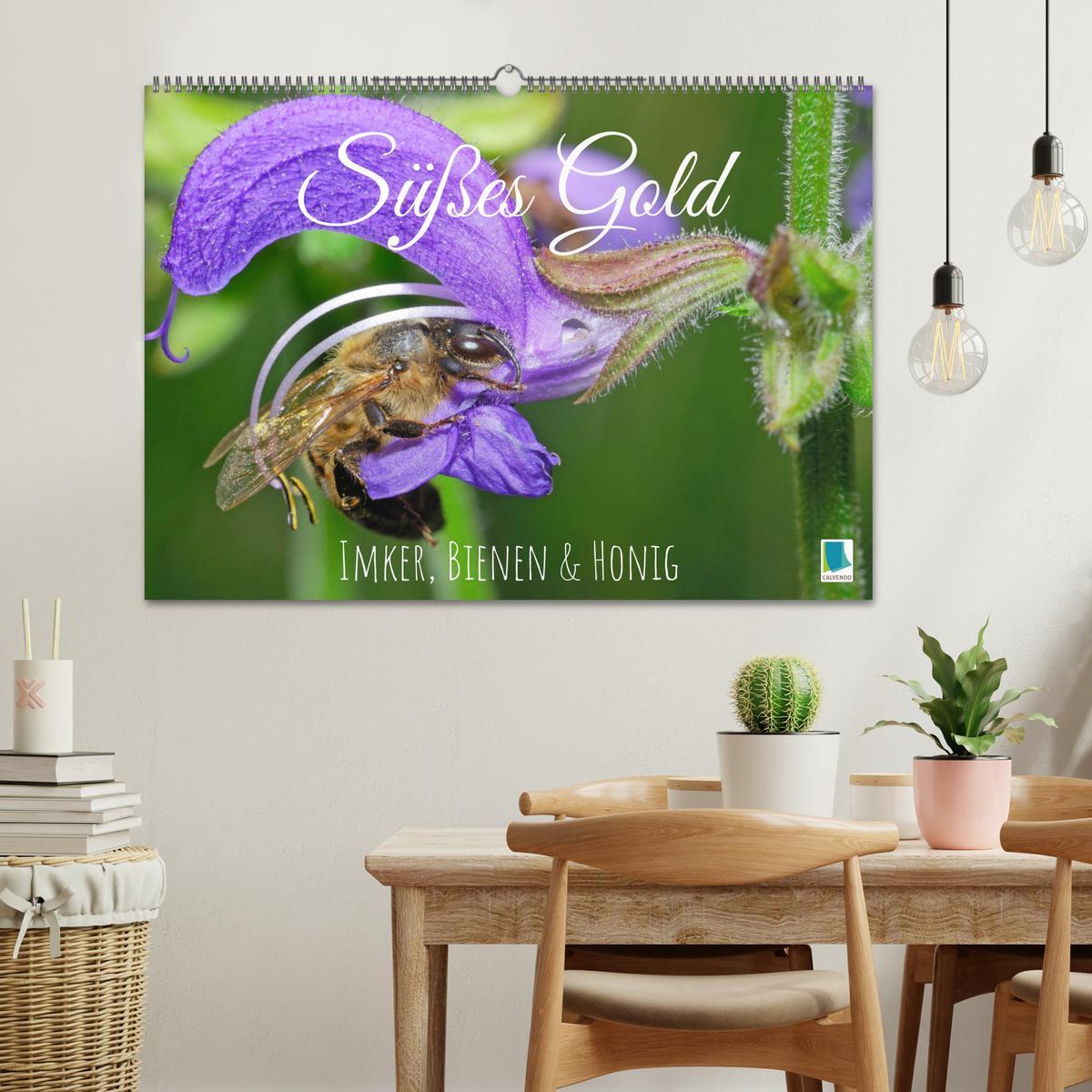 Bild: 9783383886270 | Süßes Gold: Imker, Bienen &amp; Honig (Wandkalender 2025 DIN A2 quer),...