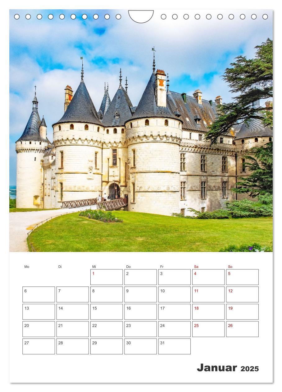 Bild: 9783435854516 | Schlösser der Loire - Reiseplaner (Wandkalender 2025 DIN A4 hoch),...