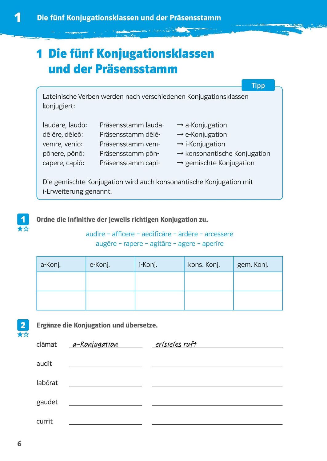 Bild: 9783129275474 | Klett 10-Minuten-Training Latein Grammatik Verben konjugieren 1./2....