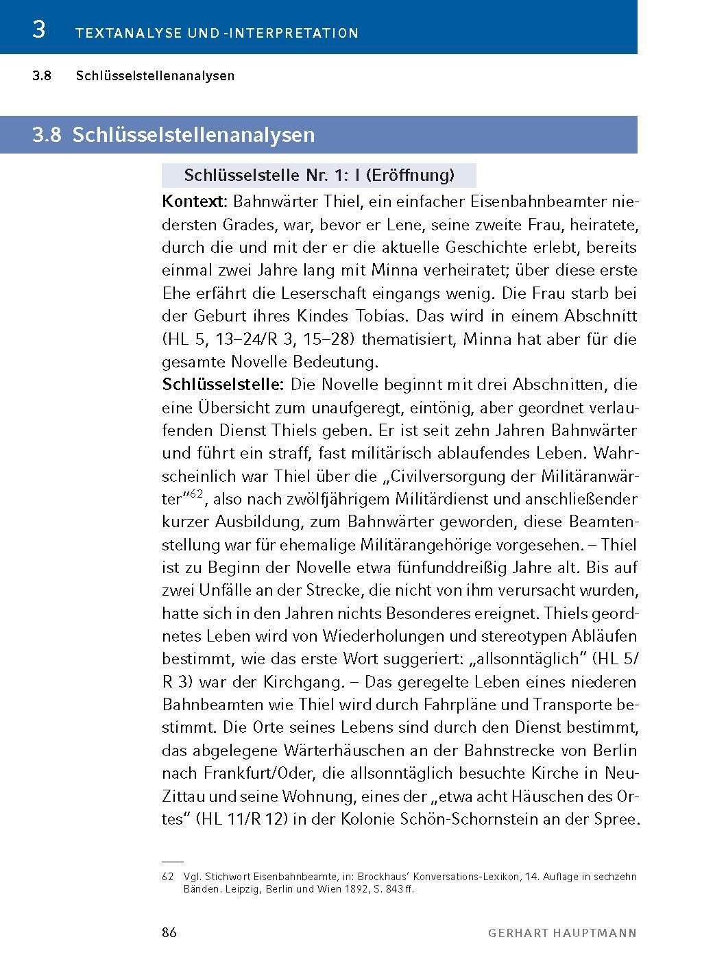 Bild: 9783804421004 | Bahnwärter Thiel - Textanalyse und Interpretation | Gerhart Hauptmann