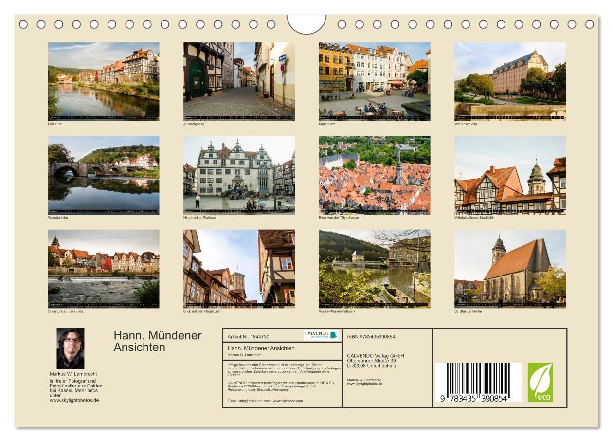 Bild: 9783435390854 | Hann. Mündener Ansichten (Wandkalender 2025 DIN A4 quer), CALVENDO...