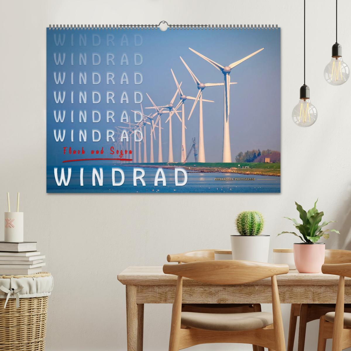 Bild: 9783435350957 | Windrad - Fluch und Segen (Wandkalender 2025 DIN A2 quer), CALVENDO...