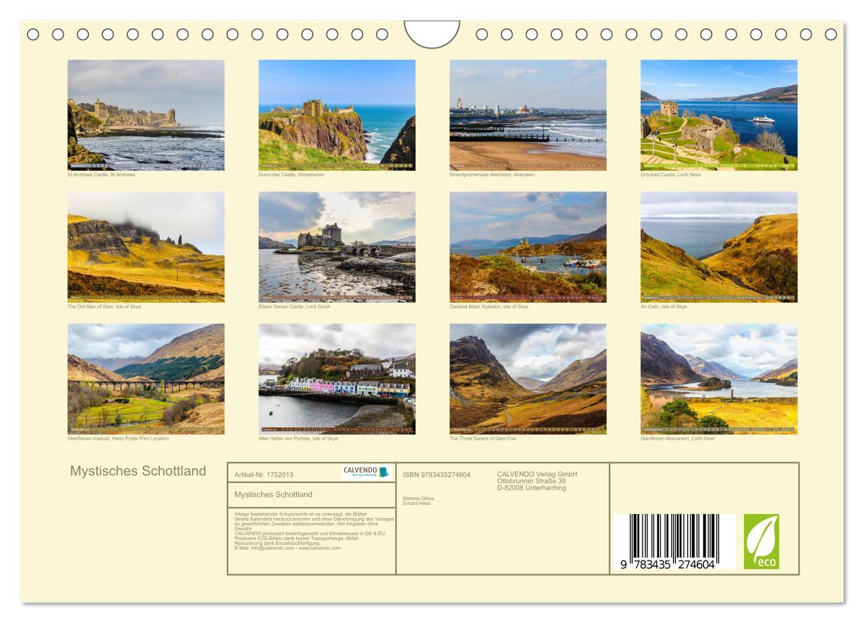 Bild: 9783435274604 | Mystisches Schottland (Wandkalender 2025 DIN A4 quer), CALVENDO...