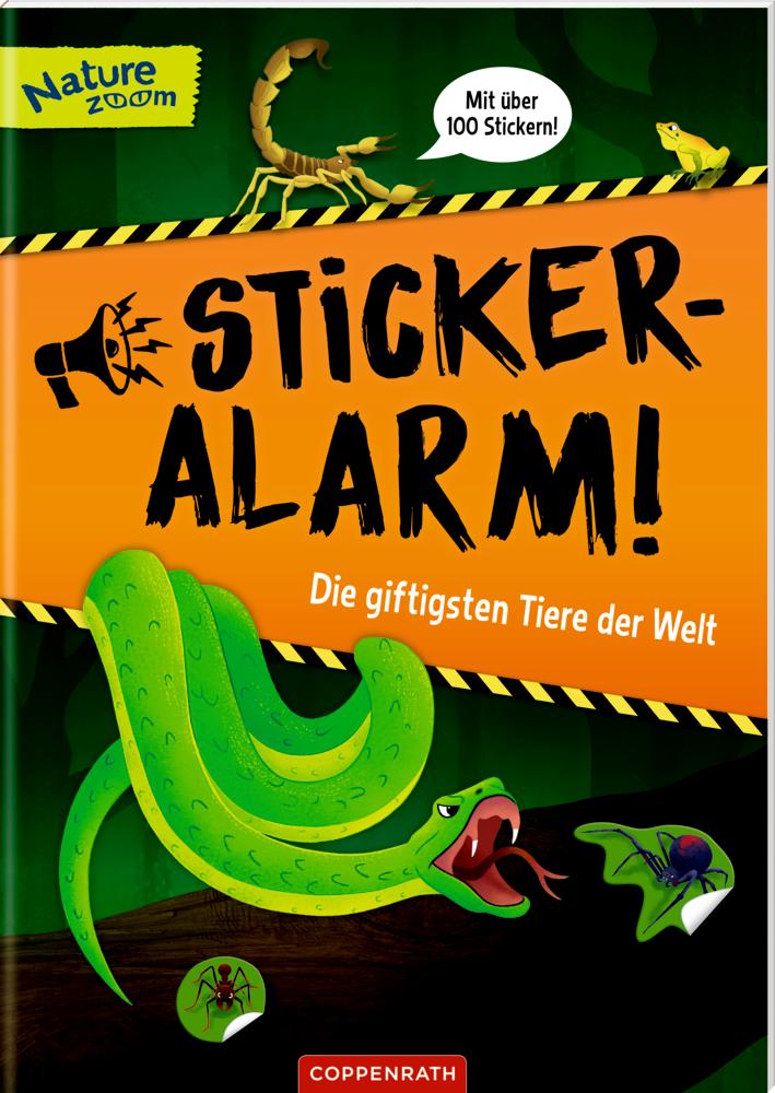 Cover: 9783649641780 | Sticker-Alarm | Die giftigsten Tiere der Welt Mit über 100 Stickern