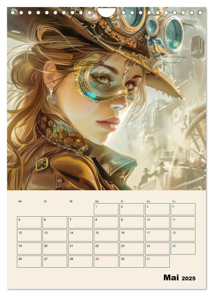 Bild: 9783457146774 | Steampunk - Mechanische Fantasiewelt (Wandkalender 2025 DIN A4...