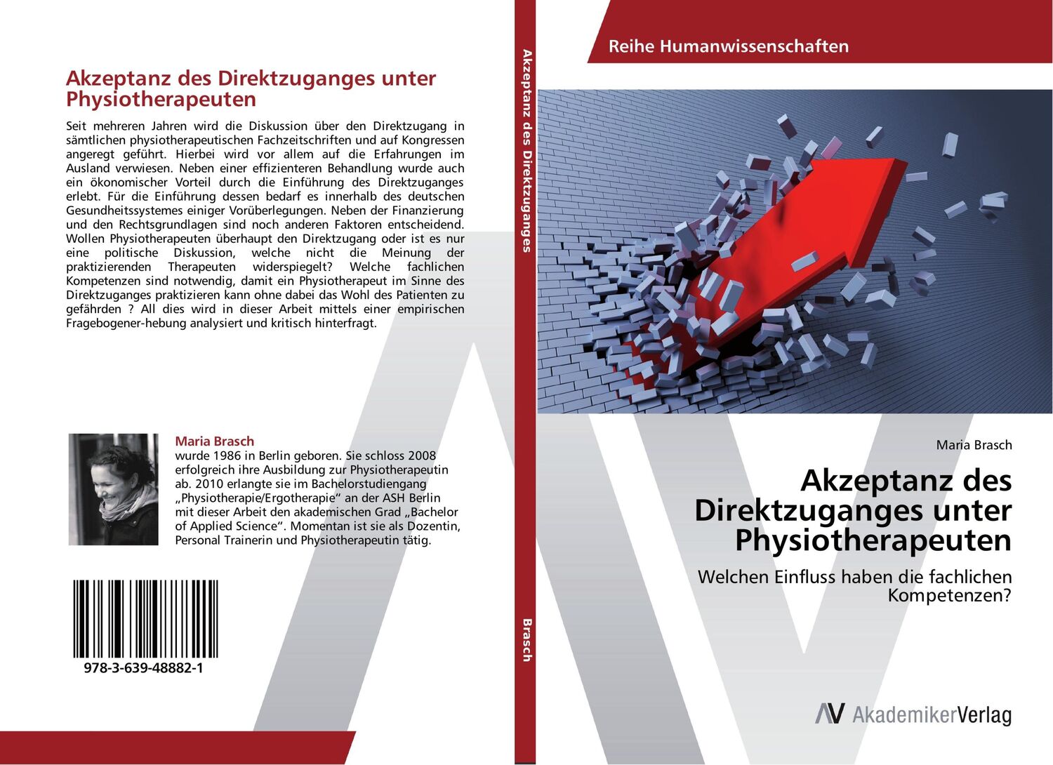 Cover: 9783639488821 | Akzeptanz des Direktzuganges unter Physiotherapeuten | Maria Brasch