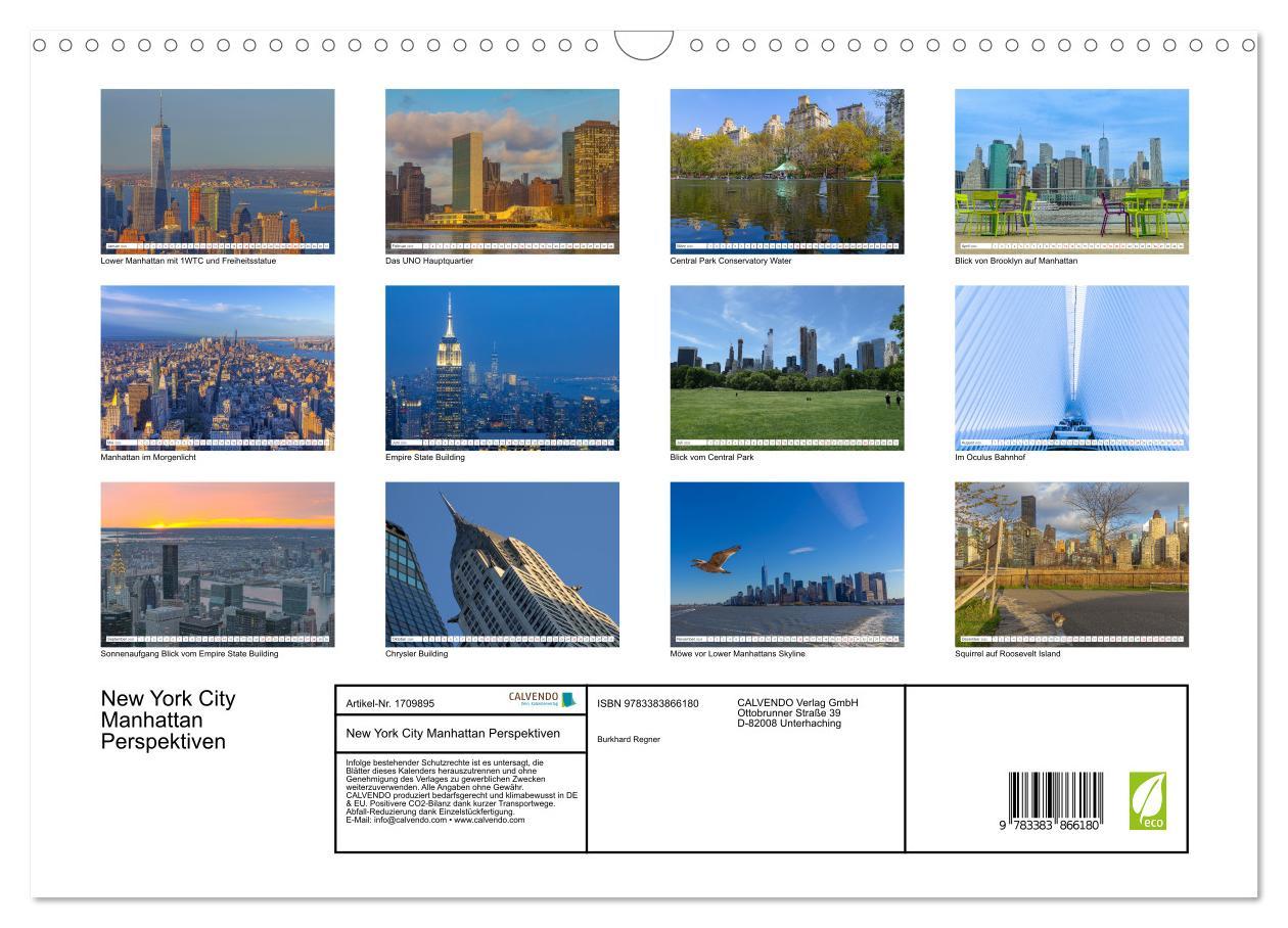 Bild: 9783383866180 | New York City Manhattan Perspektiven (Wandkalender 2025 DIN A3...