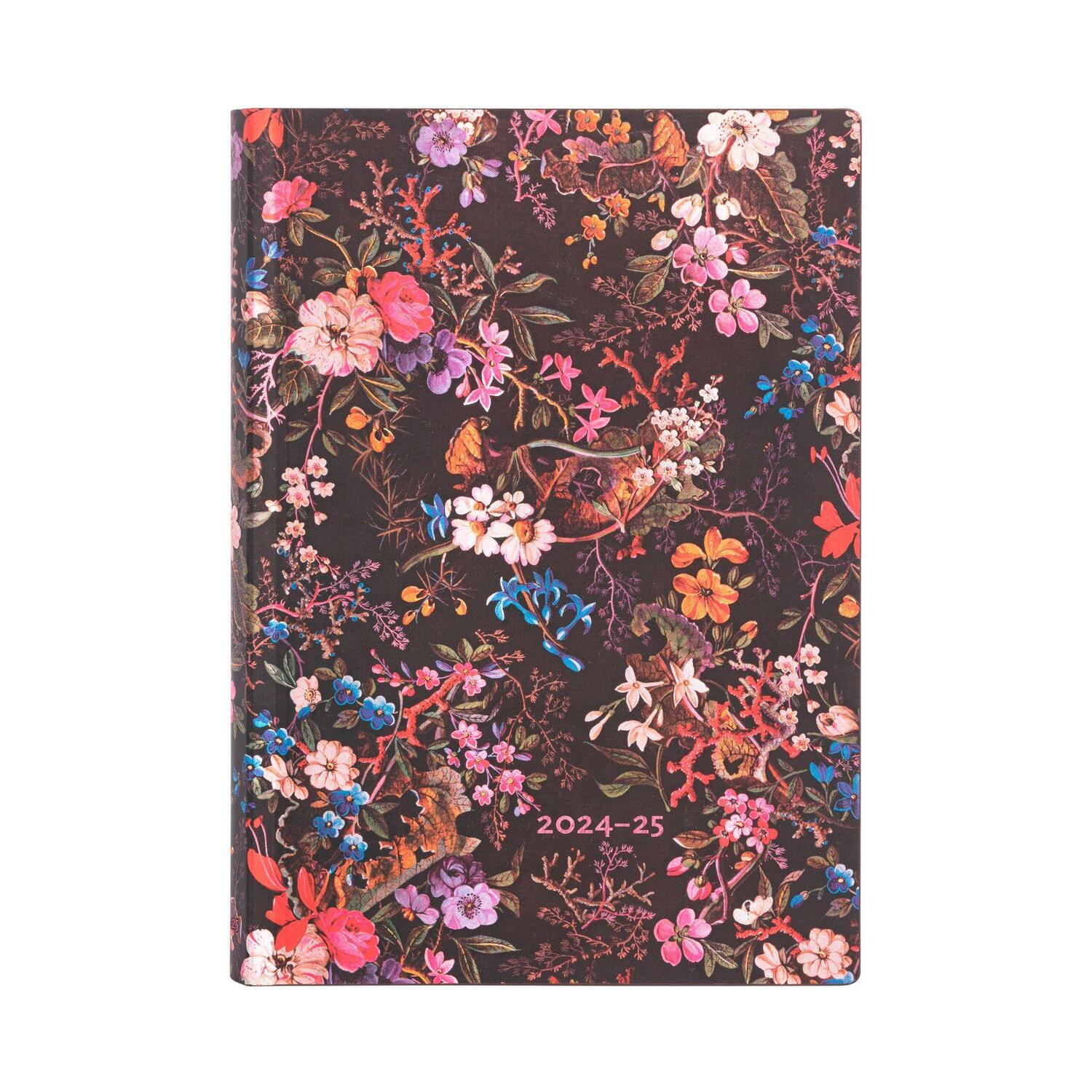 Cover: 9781408753712 | 13-Monatskalender Flexi 2025 Floralia, Midi, Tagesüberblick | Buch